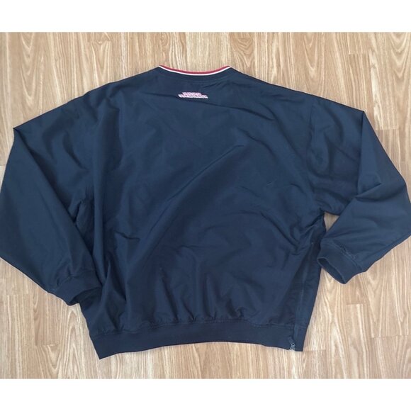 Nike Carolina Hurricanes Windbreaker XXL Pullover Jacket Black Red NHL Hockey - Picture 2 of 10